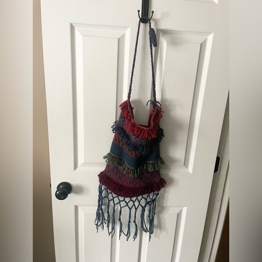 Women’s Vintage Hand Made - Crocheted Pocketbook - Bohemian ~ Retro